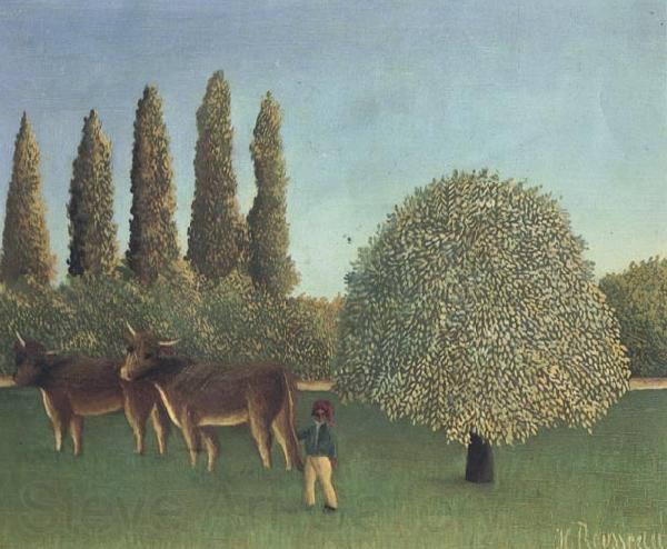 Henri Rousseau THe Pasture Norge oil painting art